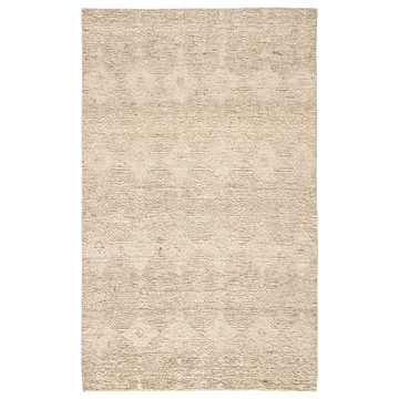 Jaipur Living Dentelle Hand-Knotted Geometric Beige Area Rug