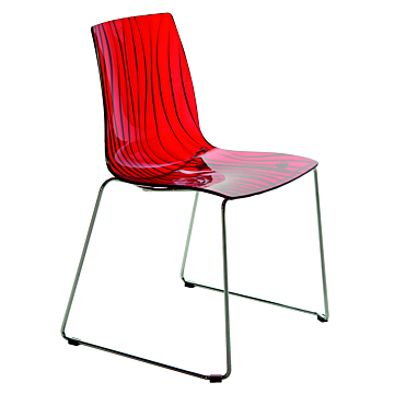 Calima Italian Side Chair in Ruby Red | Creative Furniture, $225.00, Creative Furniture, 
