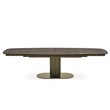Calligaris Cameo 4124-S200 Modern Table with extensions and elliptical top | Quick Ship