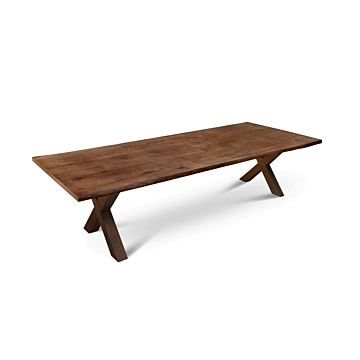 Cortex Castle-X Dining Table, Dark Walnut