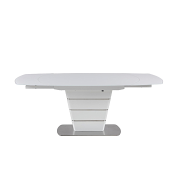 Chintaly Charlotte White Motion-Extendable Dining Table
