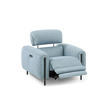 Charm Fabric Recliner Armchair | Creative Furniture-CR-Angel Blue Fabric