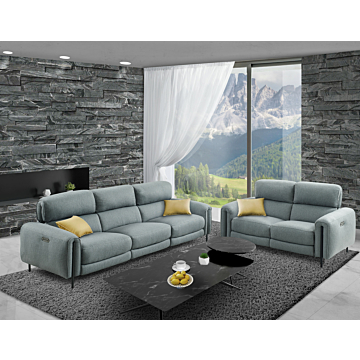 Charm Fabric Living Room Set, Sofa and Loveseat | Creative Furniture-CR-Grey Lagoon Fabric