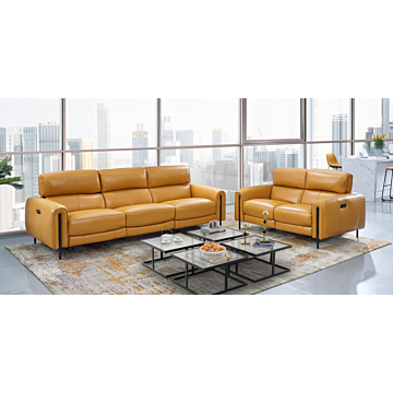 Charm Leather Living Room Set, Sofa and Loveseat | Creative Furniture