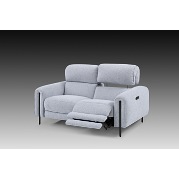 Charm Fabric Loveseat with Two Recliners | Creative Furniture-CR-Frost Fabric