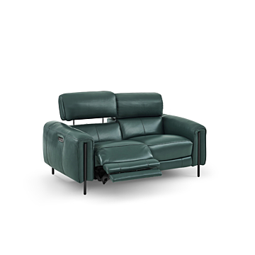 Charm Leather Loveseat with Two Recliners | Creative Furniture-CR-Klep Leather