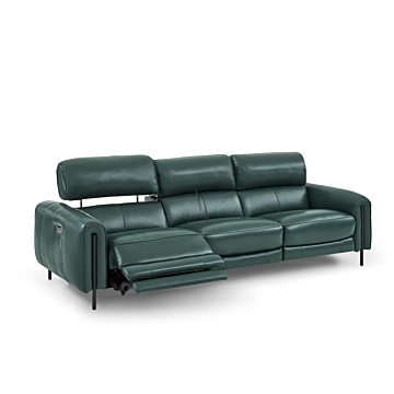 Charm Leather Sofa with Two Recliners | Creative Furniture-CR-Klep Leather