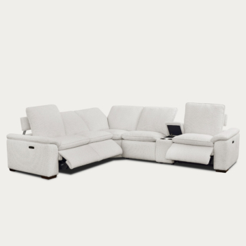 Cloudy Modular Sofa Set in Frost Fabric