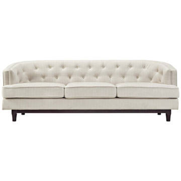 Modway Coast Upholstered Fabric Sofa-Beige