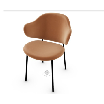 Calligaris Holly Padded Chair With A Metal Base