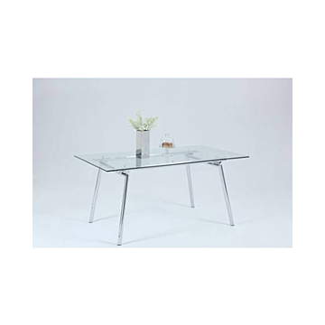 Chintaly Colleen Dining Table, $348.26, Chintaly, Silver