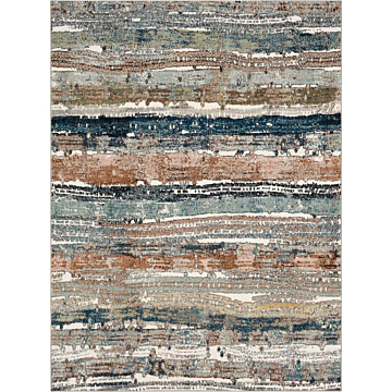 Karastan Rugs Epiphany Colorful Waves Robin's Egg