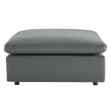 Modway Commix Down Filled Overstuffed Vegan Leather Ottoman