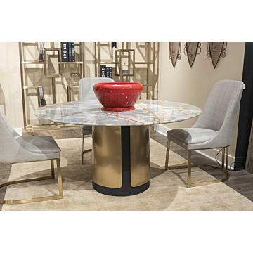 Stone International Compass Round Dining Table