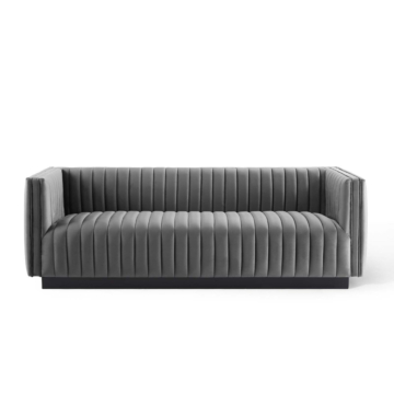Modway Conjure Channel Tufted Velvet Sofa