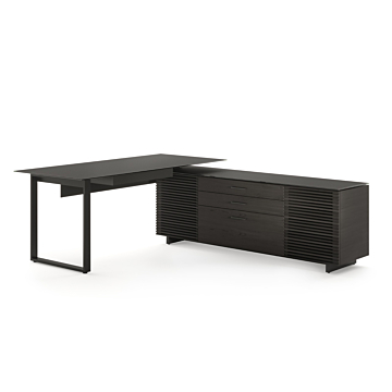 BDI Corridor 6531 Modern L-Shaped Executive Desk