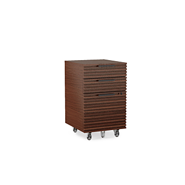 BDI Corridor 6507 Mobile File Pedestal-Chocolate Stained Walnut