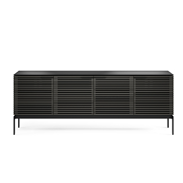 BDI Corridor SV 7129 Slim TV Stand &amp; Credenza-Charcoal Stained Ash