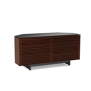 BDI Corridor 8175 Corner Media Cabine-Chocolate Stained Walnut