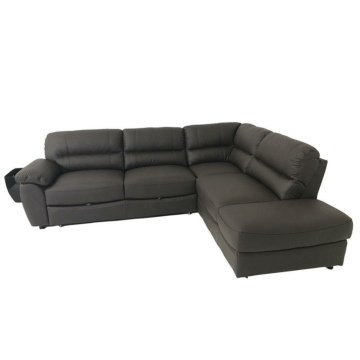 Cortex Baltica Sleeper Sectional, Brown Leather