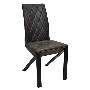 Cortex Irvin Leather Chair Black