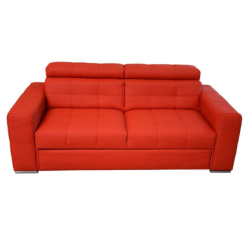 Cortex Irys Sleeper Sofa, Red Faux Leather