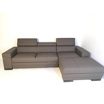 Cortex Parys Sleeper Sectional Brown, Right Facing Chaise