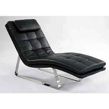Chintaly Corvette Lounge Chair, Black