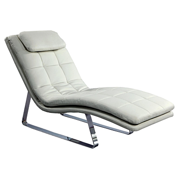 Chintaly Corvette Lounge Chair, White