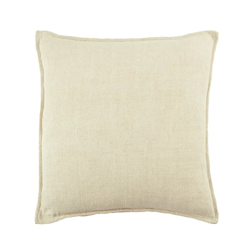 Jaipur Living Blanche Solid Polyester Pillow 20 Inch-Cream