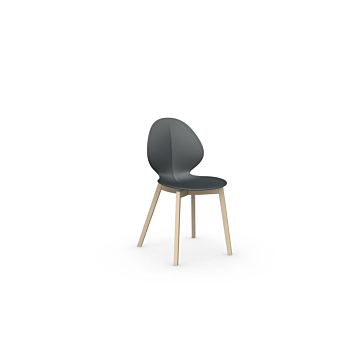Calligaris Basil Polypropylene and Wooden Chair, $264.28, Calligaris, 
