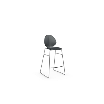 Calligaris Basil Stool With Metal Base