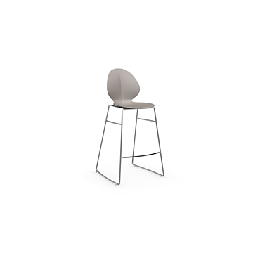 Calligaris Basil Stool With Metal Base