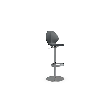 Calligaris Basil Bar Stool, Swivel With Metal Base