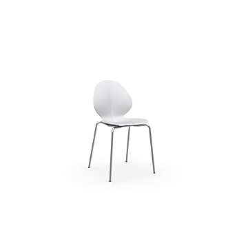 Calligaris Basil Stackable Chair, In Mixed Materials