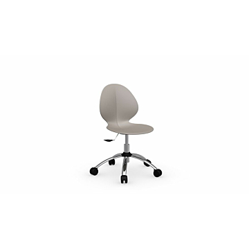 Calligaris Basil Metal And Plastic Swivel Chair-Matt Taupe P900, Polypropylene