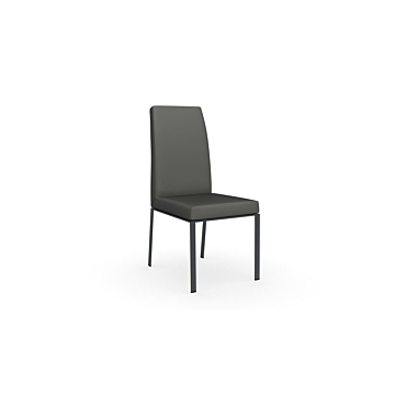 Calligaris Bess High-Backed Metal Chair, Leather Upholstered, $845.06, Calligaris, 
