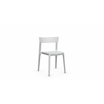 Calligaris Skin Chair-Matt Optic White P94, Polypropylene