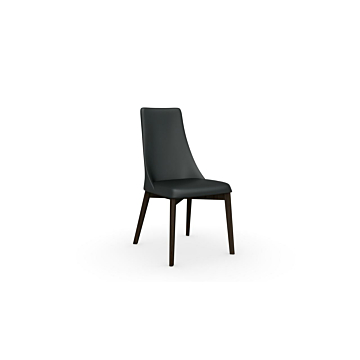 Calligaris Etoile Leather Upholstered Wooden Chair