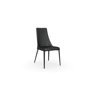 Calligaris Etoile Leather Upholstered Metal Chair