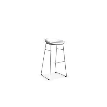 Calligaris Palm Upholstered Stool, Tall