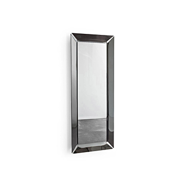 Calligaris Pleasure Floor Mirror-Smoke Gray, Tempered Glass