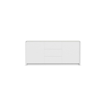 Calligaris Mag Sideboard With Glass Top 6029-10A-Matt Optic White P94