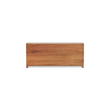 Calligaris Mag Sideboard With Glass Top 6029-10A-Walnut, P201