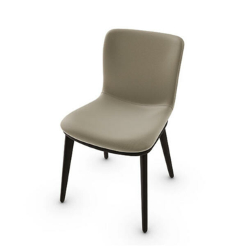 Calligaris Annie CS1809 Upholstered Chair with Wooden Base | Quick Ship