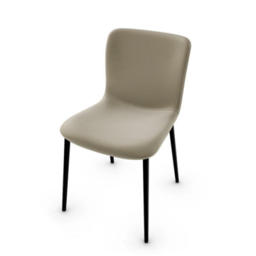 Calligaris Annie CS1852 Upholstered Chair with Metal Base | Quick Ship
