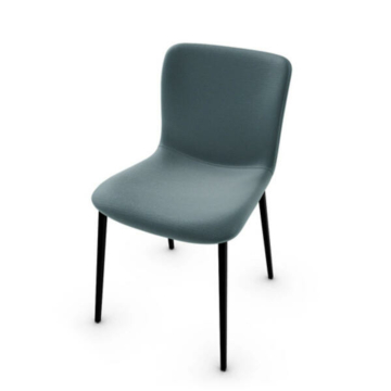 Calligaris Annie CS1852 Upholstered Chair with Metal Base | Special Order