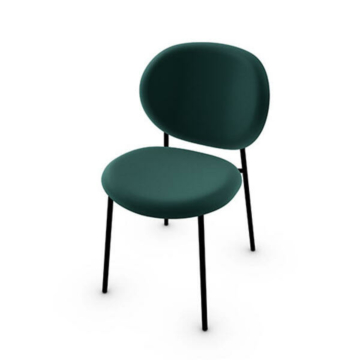 Calligaris Ines CS-2004 Upholstered Chair with Metal Frame | Quick Ship