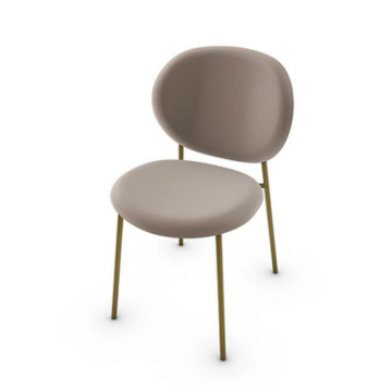 Calligaris Ines CS-2004 Upholstered Chair with Metal Frame | Made to Order