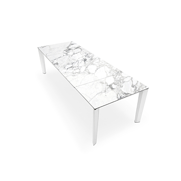 Calligaris Delta CS-4097-R220 Table With Rectangular Extendible Top And Metal Legs
